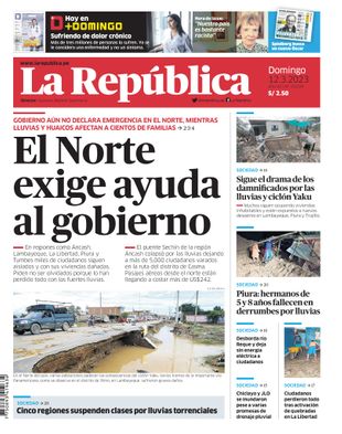 Edición Impresa - La Republica | Norte - Domingo 12 de Marzo del 2023