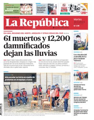 Edición Impresa - La Republica | Sur - Martes 14 de Marzo del 2023
