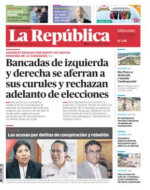 Edición Impresa - La Republica | Norte - Miercoles 15 de Marzo del 2023