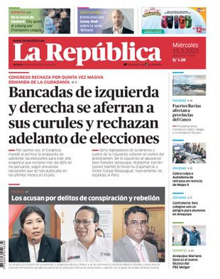 Edición Impresa - La Republica | Sur - Miercoles 15 de Marzo del 2023