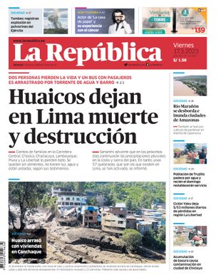 Edición Impresa - La Republica | Norte - Viernes 17 de Marzo del 2023