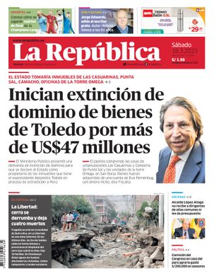Edición Impresa - La Republica | Lima - Sabado 18 de Marzo del 2023