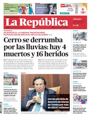 Edición Impresa - La Republica | Norte - Sabado 18 de Marzo del 2023
