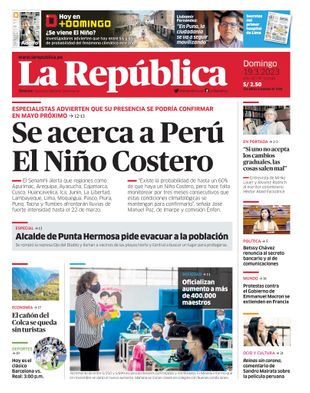 Edición Impresa - La Republica | Lima - Domingo 19 de Marzo del 2023