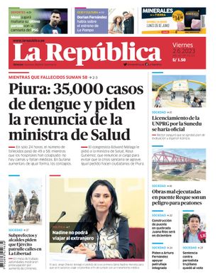 Edición Impresa - La Republica | Norte - Viernes 02 de Junio del 2023