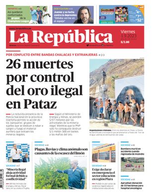 Edición Impresa - La Republica | Norte - Viernes 01 de Setiembre del 2023