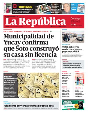 Edición Impresa - La Republica | Lima - Domingo 03 de Setiembre del 2023