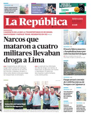 Edición Impresa - La Republica | Norte - Miercoles 06 de Setiembre del 2023