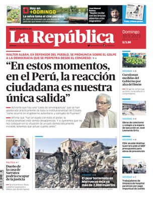 Edición Impresa - La Republica | Norte - Domingo 10 de Setiembre del 2023