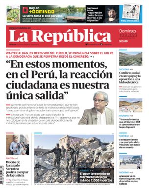 Edición Impresa - La Republica | Sur - Domingo 10 de Setiembre del 2023