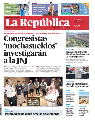 Edición Impresa - La Republica | Sur - Lunes 11 de Setiembre del 2023