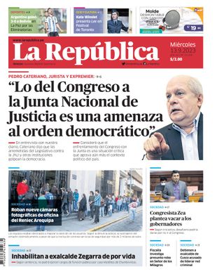 Edición Impresa - La Republica | Sur - Miercoles 13 de Setiembre del 2023