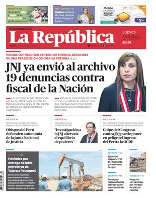 Edición Impresa - La Republica | Norte - Jueves 14 de Setiembre del 2023