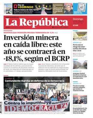 Edición Impresa - La Republica | Sur - Domingo 17 de Setiembre del 2023