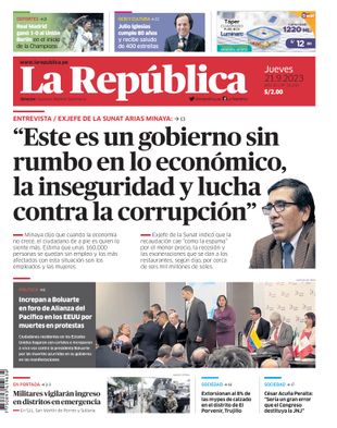 Edición Impresa - La Republica | Norte - Jueves 21 de Setiembre del 2023