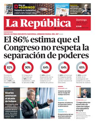 Edición Impresa - La Republica | Lima - Domingo 24 de Setiembre del 2023