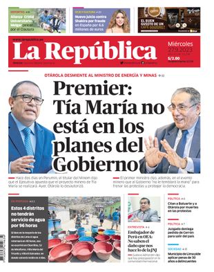 Edición Impresa - La Republica | Lima - Miercoles 27 de Setiembre del 2023