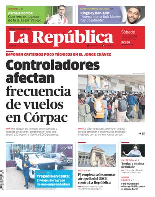 Edición Impresa - La Republica | Lima - Sabado 03 de Febrero del 2024
