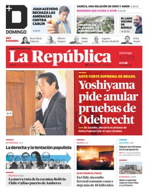 Edición Impresa - La Republica | Lima - Domingo 04 de Febrero del 2024