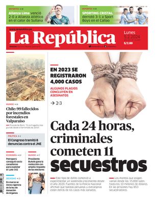 Edición Impresa - La Republica | Norte - Lunes 05 de Febrero del 2024
