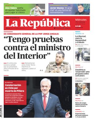 Edición Impresa - La Republica | Lima - Miercoles 07 de Febrero del 2024