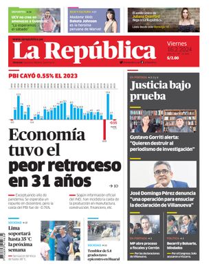 Edición Impresa - La Republica | Norte - Viernes 16 de Febrero del 2024