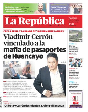 Edición Impresa - La Republica | Lima - Sabado 24 de Febrero del 2024