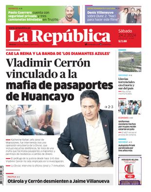 Edición Impresa - La Republica | Norte - Sabado 24 de Febrero del 2024