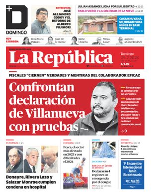 Edición Impresa - La Republica | Lima - Domingo 25 de Febrero del 2024