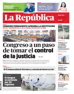 Edición Impresa - La Republica | Lima - Martes 27 de Febrero del 2024