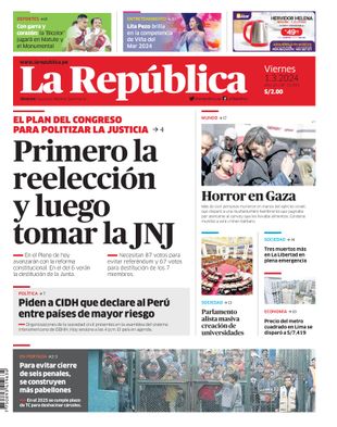 Edición Impresa - La Republica | Norte - Viernes 01 de Marzo del 2024