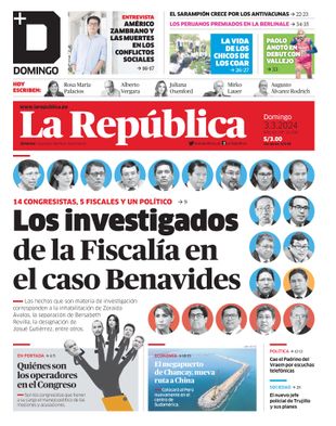 Edición Impresa - La Republica | Lima - Domingo 03 de Marzo del 2024