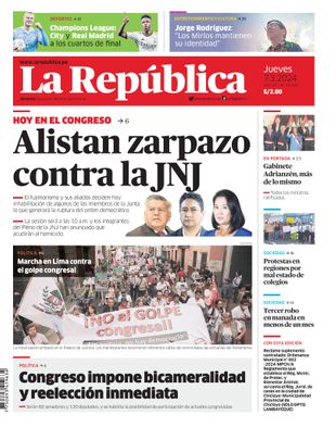 Edición Impresa - La Republica | Norte - Jueves 07 de Marzo del 2024