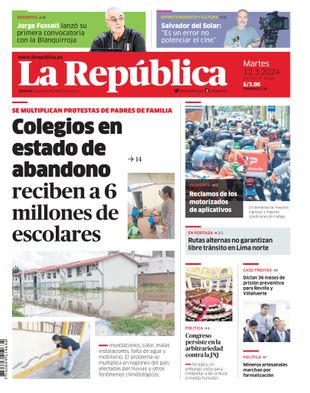Edición Impresa - La Republica | Lima - Martes 12 de Marzo del 2024
