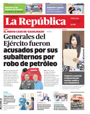 Edición Impresa - La Republica | Norte - Viernes 15 de Marzo del 2024