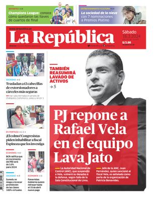 Edición Impresa - La Republica | Lima - Sabado 16 de Marzo del 2024