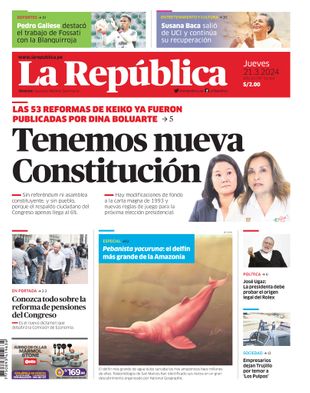 Edición Impresa - La Republica | Norte - Jueves 21 de Marzo del 2024