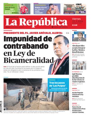 Edición Impresa - La Republica | Norte - Viernes 22 de Marzo del 2024