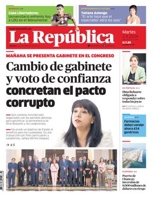 Edición Impresa - La Republica | Lima - Martes 02 de Abril del 2024