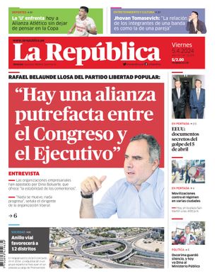 Edición Impresa - La Republica | Lima - Viernes 05 de Abril del 2024