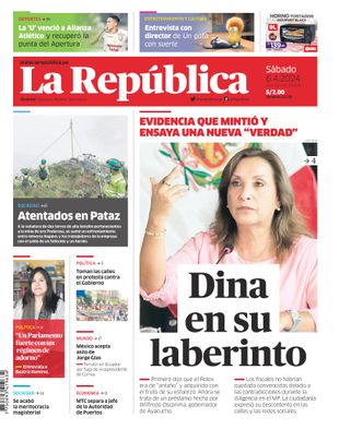 Edición Impresa - La Republica | Lima - Sabado 06 de Abril del 2024