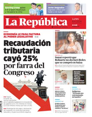 Edición Impresa - La Republica | Lima - Lunes 08 de Abril del 2024