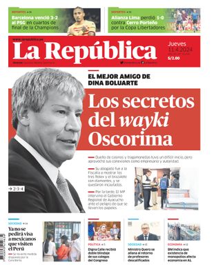 Edición Impresa - La Republica | Norte - Jueves 11 de Abril del 2024