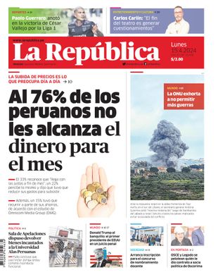 Edición Impresa - La Republica | Norte - Lunes 15 de Abril del 2024