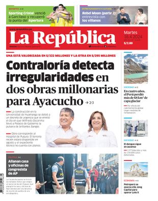 Edición Impresa - La Republica | Norte - Martes 16 de Abril del 2024