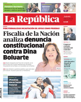 Edición Impresa - La Republica | Norte - Jueves 18 de Abril del 2024