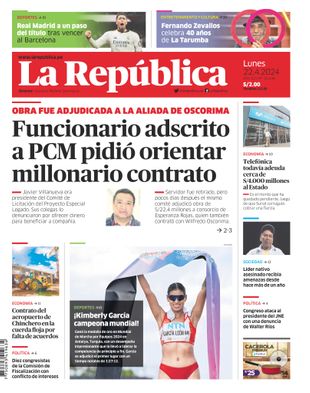 Edición Impresa - La Republica | Lima - Lunes 22 de Abril del 2024