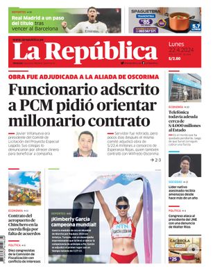 Edición Impresa - La Republica | Sur - Lunes 22 de Abril del 2024