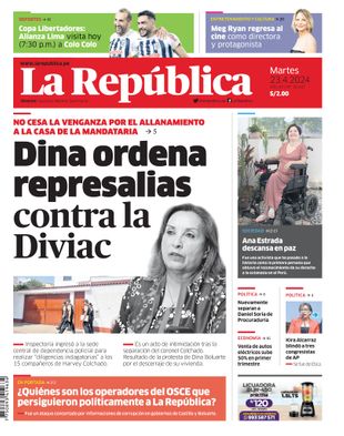 Edición Impresa - La Republica | Sur - Martes 23 de Abril del 2024