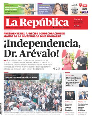 Edición Impresa - La Republica | Lima - Jueves 02 de Mayo del 2024